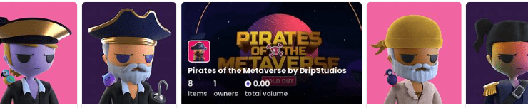 Pirates of The Metaverse Rarity NEW 2023